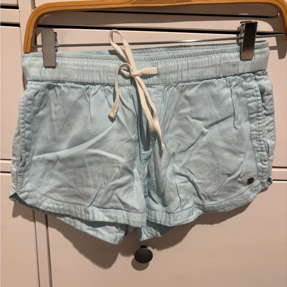Roxy Comfy Blue Shorts with Elastic Waistband